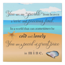 Pearl of Great Price Faux Wrapped Canvas Print