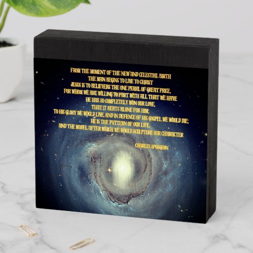 Pearl of Great Price Quote by Charles Spurgeon Wooden Box Sign