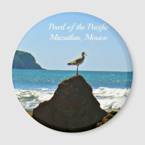 Pearl of the Pacific Mazatlan Mexico Bird Magnet