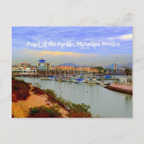 Pearl of the Pacific Mazatlan Mexico Marina Postcard