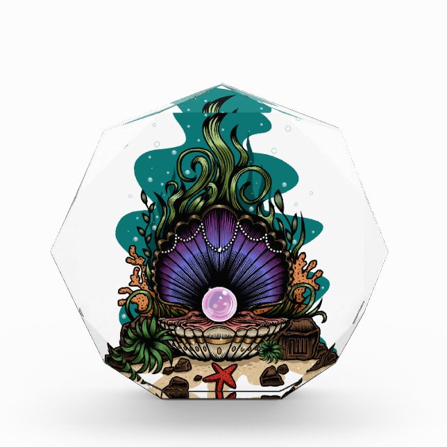 Pearl Of The Sea Acrylic Award (Front)