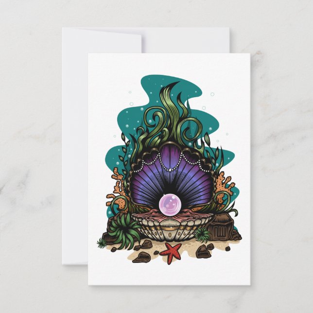 Pearl Of The Sea Note Card (Front)