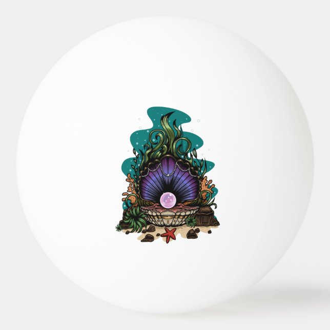 Pearl Of The Sea Ping Pong Ball (Front)