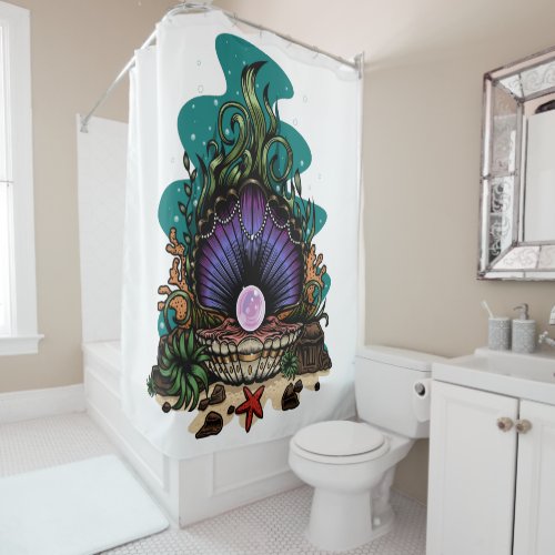 Pearl Of The Sea Shower Curtain