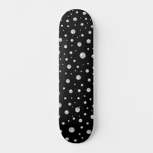 Pearl Pattern on Black Background