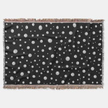 Pearl Pattern on Black Background