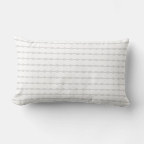  Pearl Patterns White Light Grey Gray Stylish Gift Lumbar Pillow