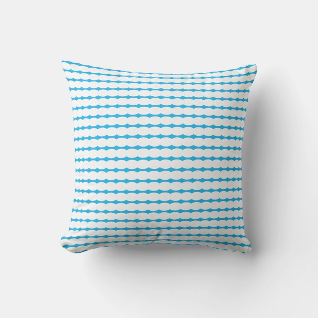  Pearl Patterns White Sky Blue Stylish Decor Gift  Outdoor Pillow (Front)