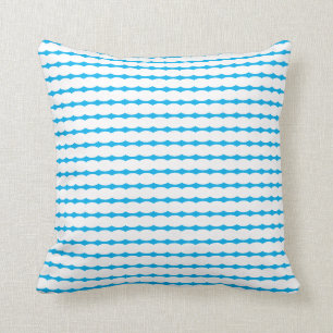 Pearl Patterns White Sky Blue Stylish Decor Gift Throw Pillow