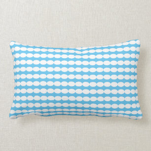 Pearl Patterns White Sky Blue Stylish Gift Cute Lumbar Pillow