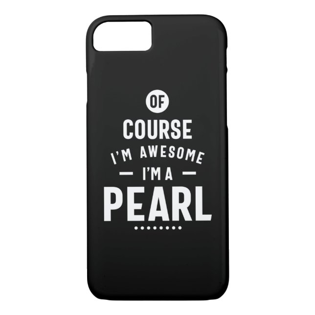 Pearl Personalized Name Birthday Case-Mate iPhone Case (Back)