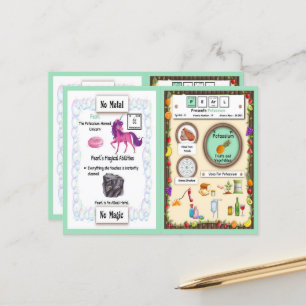 Pearl - Potasium Horn Unicorn  Game Card