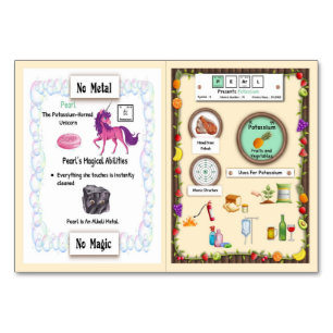 Pearl - Potasium Horn Unicorn Trading Card