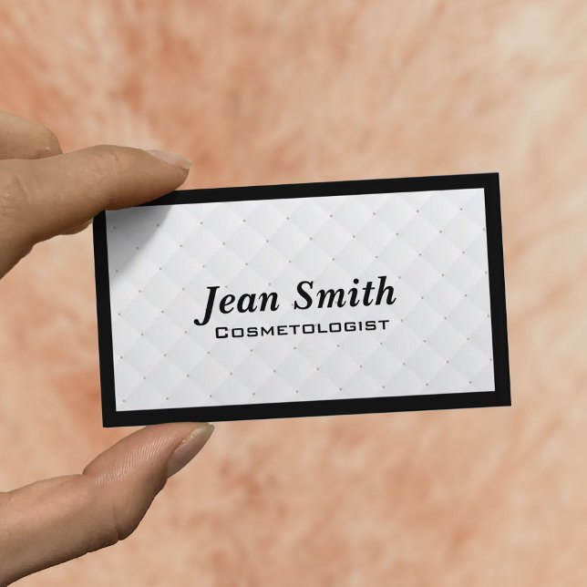 Pearl Quilt Cosmetologist Business Card (Creator Uploaded)