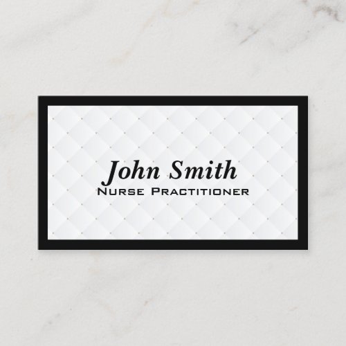 Pearl Quilt Nurse Practitioner Business Card