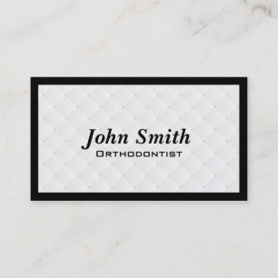 Pearl Quilt Orthodontist Business Card