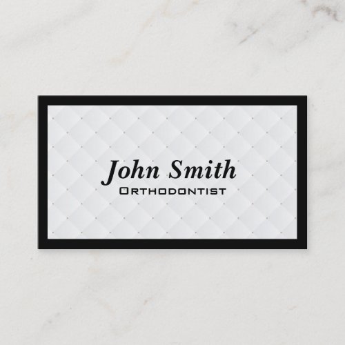 Pearl Quilt Orthodontist Business Card