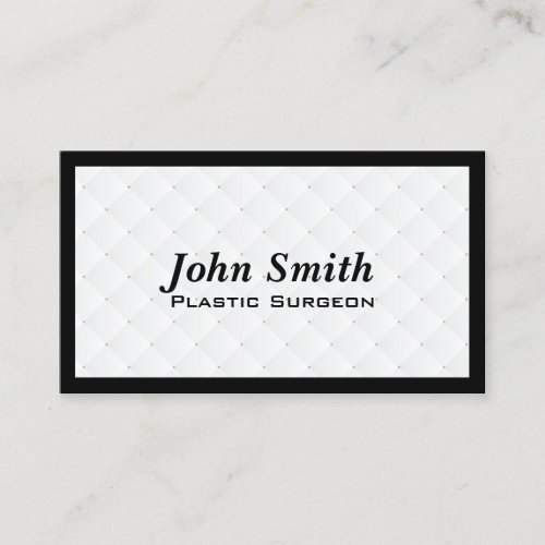 Pearl Quilt Plastic Surgeon Business Card