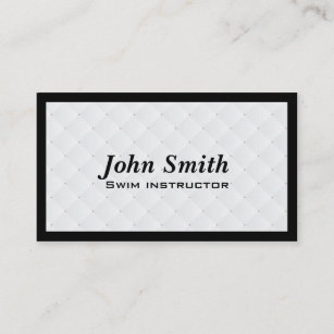 Pearl Quilt Swim Instructor Business Card