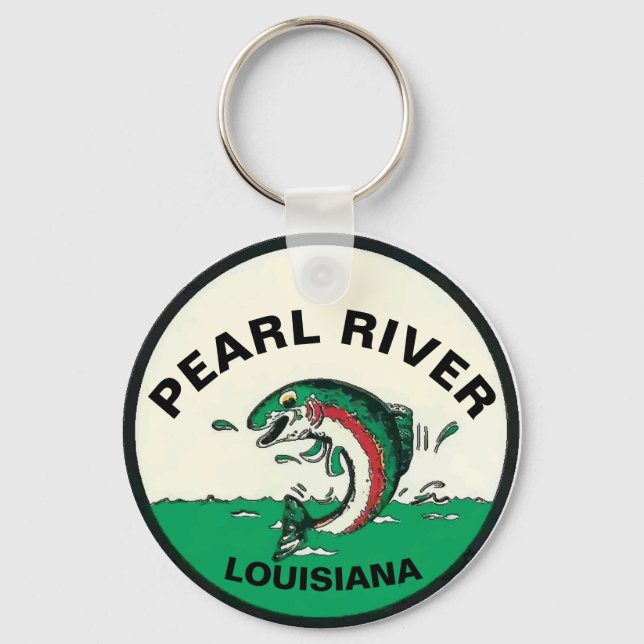 Pearl River, LA Vintage Keychain (Front)