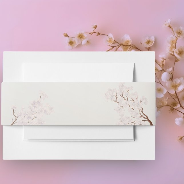 Pearl Romance Wedding Invitation Belly Band (Creator Uploaded)