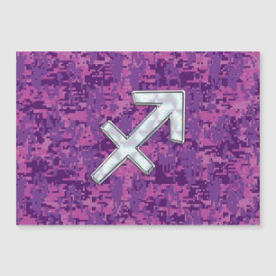 Pearl Sagittarius Zodiac Sign Fuchsia Digital Camo