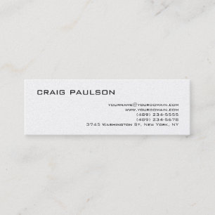 Pearl Simple Trendy Modern Plain Business Card