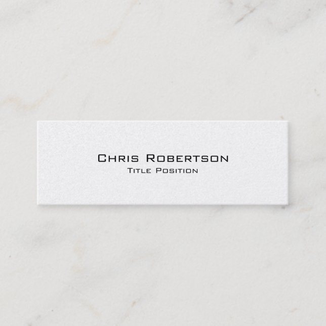 Pearl Slim Modern Trendy Charming Business Card (Front)