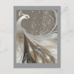 PEARL SPARKLE PEACOCK #1 POSTCARD