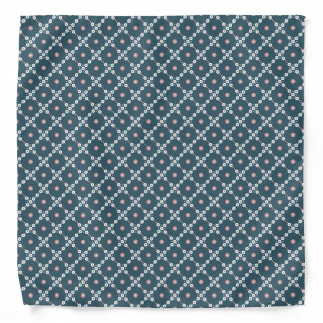 Pearl Squares Pattern Bandana (Front)