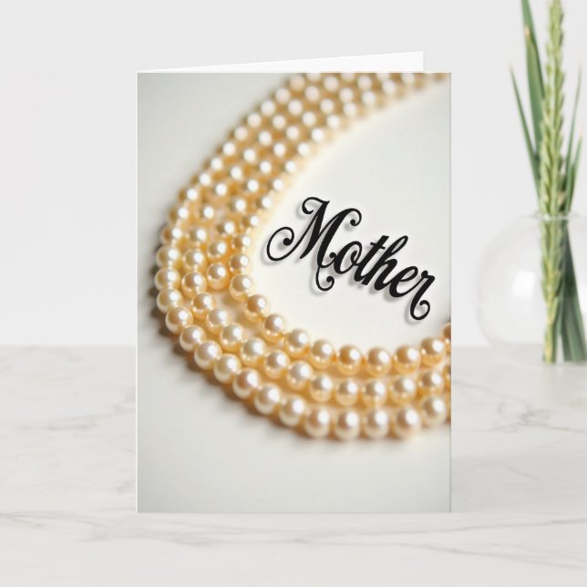 Pearl Strands Mothers Day Card (Front)