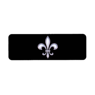Pearl Style Fleur de Lis Label