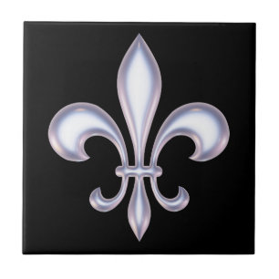 Pearl Style Fleur de Lis Tile