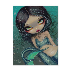Pearl Swirl Mermaid Postcard