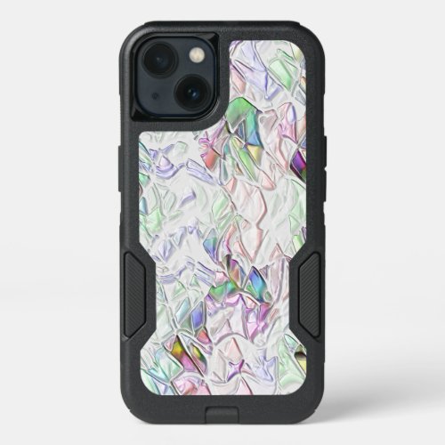 Pearl tones or colored pieces mixed in cream iPhone 13 case