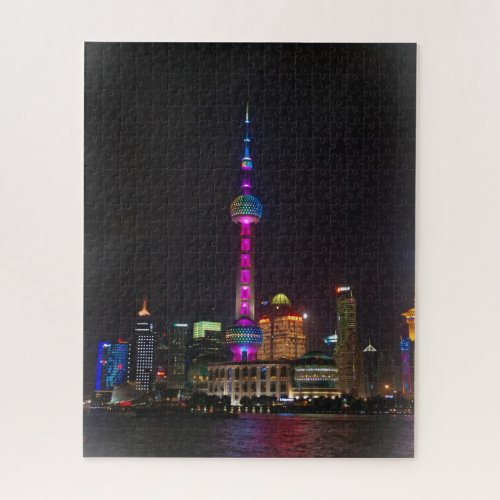 Pearl Tower _ Shanghai China _ 16x20 _ 520 pc Jigsaw Puzzle