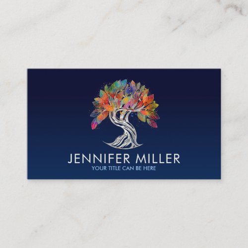 Pearl Tree of Life _ colorful foliage Business Card