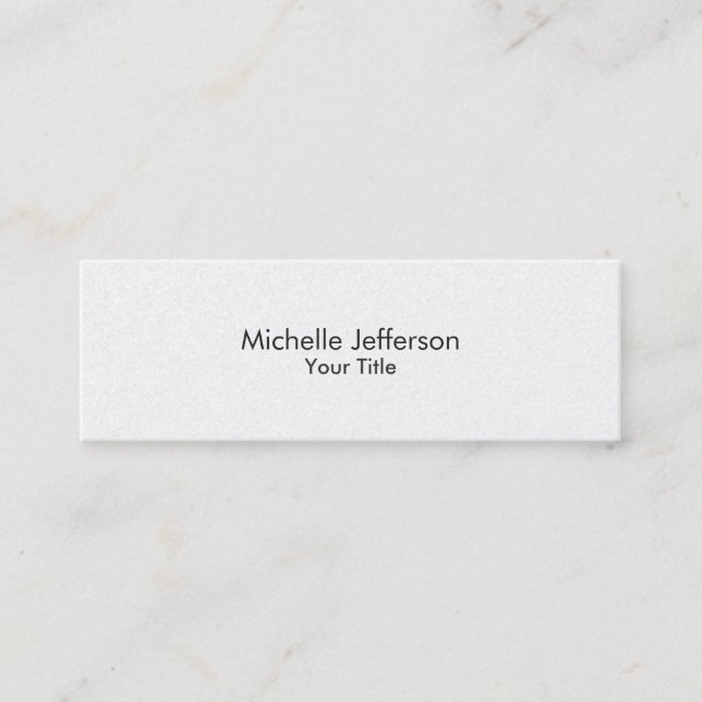 Pearl Trendy Stylish Modern Business Card (Front)