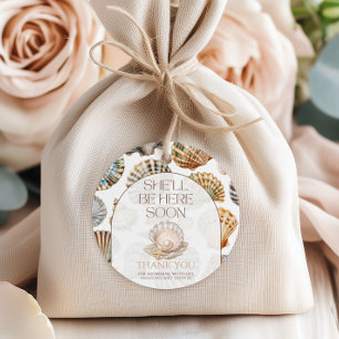 Pearl Under The Sea You Soon Girl Baby Shower Favor Tags