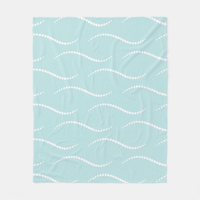 Pearl Waves Fleece Blanket (Front)