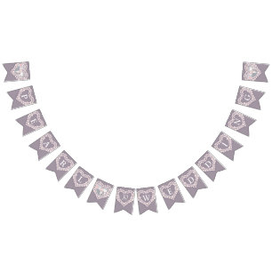 Pearl wedding 30th anniversary custom photo bunting flags