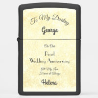 Pearl Wedding Anniversary Zippo Lighter