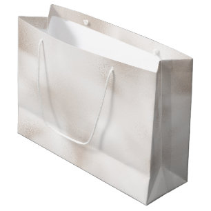 Pearl White Christmas Large Gift Bag