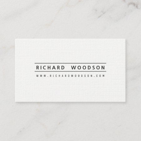 Pearl White Minimalist Elegant Professional Modern Appointment Card