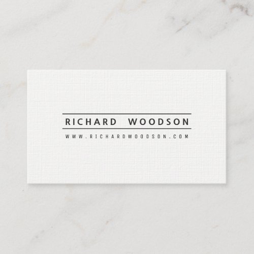 Pearl White Minimalist Elegant Professional Modern Appointment Card
