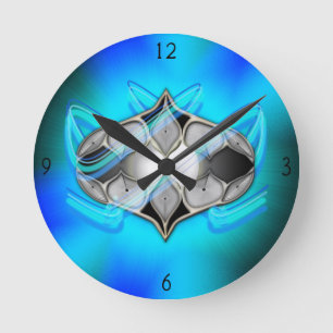 Pearl Within Round Clock