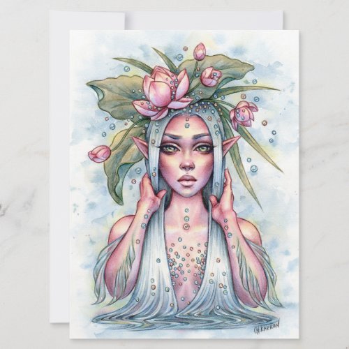 Pearla Fantasy Nymph Mermaid Art Card