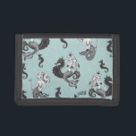 Pearla Mermaid Wallet<br><div class="desc">Pearla is a gorgeous, fantastical mermaid that loves to ride her magic seahorse through the sparkling sea! This is an original vintage inspired mermaid design by artist, Claudette Barjoud for the line, Fluff.</div>