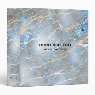 Pearlescent Marble Stone 3 Ring Binder