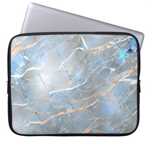 Pearlescent Marble Stone Laptop Sleeve